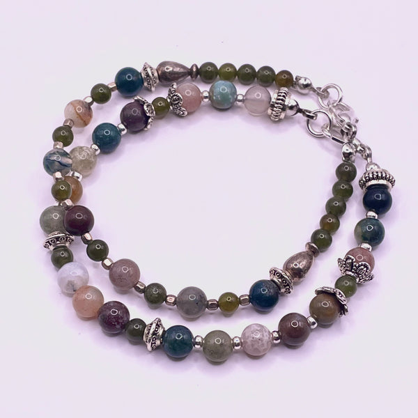 Jasper and Jade Bracelet Set