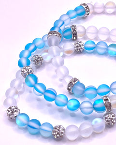 Aurora Glass Stretch Bracelet Set