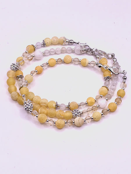 Frosted Agate Gemstone Bracelets